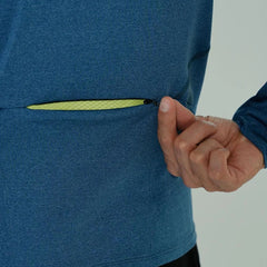 Camiseta Manga Larga Hombre Safetti Active Azul