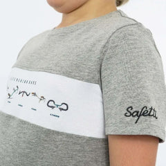 Camiseta Casual M/C Safetti Bars Niños Verde