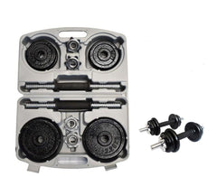 Kit De Mancuernas 18Kg Ha-8600-18Kg-Abs Sportfitness Gris