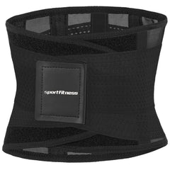 Cinturón Faja Abdominal Doble Ajuste Sportfitness Negro
