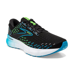 Tenis Brooks Glycerin 20 Hombre Negro/Azul/Verde
