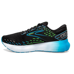 Tenis Brooks Glycerin 20 Hombre Negro/Azul/Verde