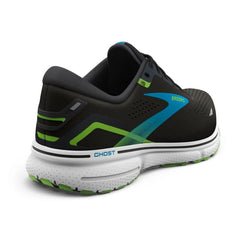 Tenis Brooks Ghost 15 Hombre Negro/Azul/Verde