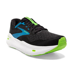 Tenis Brooks Ghost Max Hombre Negro/Azul/Verde