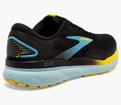 Tenis Brooks Ghost 16 Hombre Negro/Azul