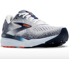 Tenis Brooks Ghost 16 Hombre Blanco/Peacoat