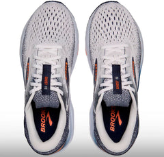 Tenis Brooks Ghost 16 Hombre Blanco/Peacoat