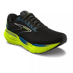 Tenis Brooks Glycerin GTS 21 Hombre Negro/Amarillo Neon