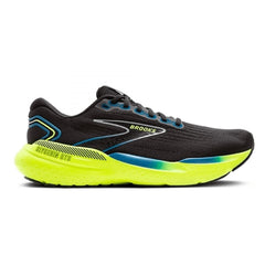 Tenis Brooks Glycerin GTS 21 Hombre Negro/Amarillo Neon