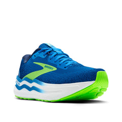 Tenis Brooks Ghost Max 2 Hombre Azul/Verde