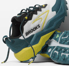 Tenis Brooks Caldera 8 Hombre Blanco/Verde