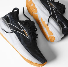 Tenis Brooks Glycerin GTS 22 Hombre Negro/Naranja