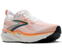 Tenis Brooks Glycerin GTS 22 Hombre Blanco/Naranja
