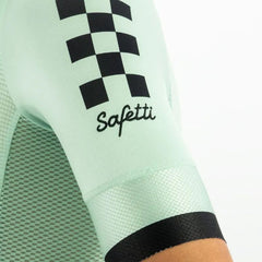 Jersey Ciclismo M/C Safetti Slim Peugeot Hombre Mint