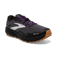 Tenis Brooks Divide 4 GTX Mujer Gris/Negro/Morado