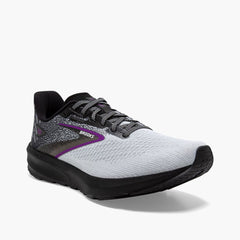 Tenis Brooks Launch 10 Mujer Negro/Blanco/Violeta