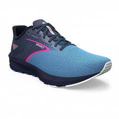 Tenis Brooks Launch 10 Mujer Azul/Negro/Coral Fuego