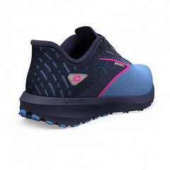 Tenis Brooks Launch 10 Mujer Azul/Negro/Coral Fuego