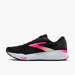Tenis Brooks Ghost 16 Mujer Negro/Rosado
