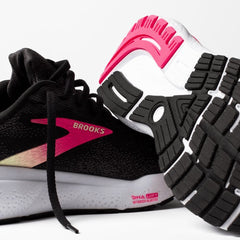 Tenis Brooks Ghost 16 Mujer Negro/Rosado