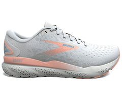 Tenis Brooks Ghost 16 Mujer Blanco/Rosado