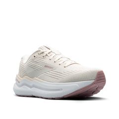 Tenis Brooks Ghost Max 2 Mujer Blanco/Rosado