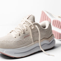 Tenis Brooks Ghost Max 2 Mujer Blanco/Rosado