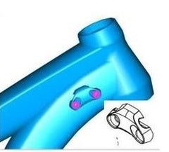 Parachoques de cuadro/Guía Giant Glory de Cable (par)