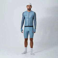 Jersey Ciclismo M/L Safetti Leggero Azul Polvo Hombre