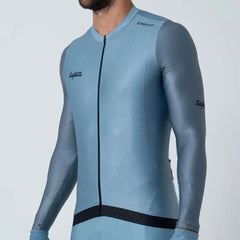 Jersey Ciclismo M/L Safetti Leggero Azul Polvo Hombre