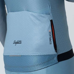 Jersey Ciclismo M/L Safetti Leggero Azul Polvo Hombre