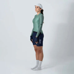 Jersey Ciclismo M/L Safetti Leggero Cadet Blue Mujer