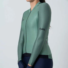 Jersey Ciclismo M/L Safetti Leggero Cadet Blue Mujer