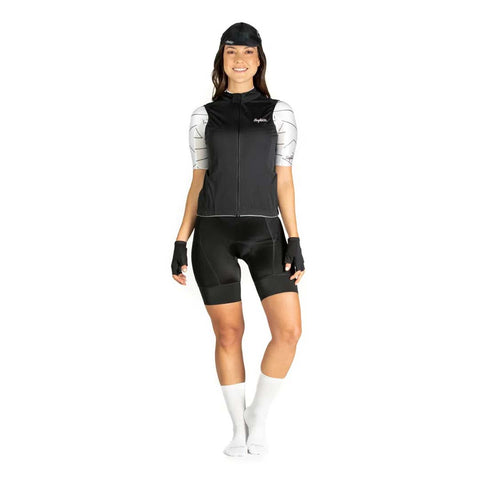 Chaleco Ciclismo Alpes Mujer Negro