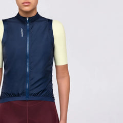 Chaleco Cortavientos De Ciclismo Mujer Barrier Navy