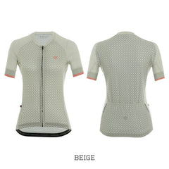Jersey Ciclismo M/C Mujer GW 75 TO 25 Beige