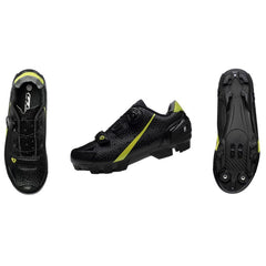 Zapatilla Ciclismo MTB GW Warrior M12025H Neg/Amar Limon