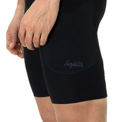 Pantaloneta de Ciclismo C/T Safetti Evans Cargo Hombre Negro
