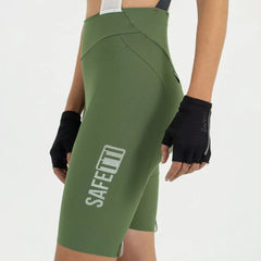 Pantaloneta de Ciclismo C/T Safetti Girona Mujer Oliva