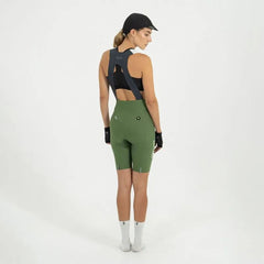 Pantaloneta de Ciclismo C/T Safetti Girona Mujer Oliva