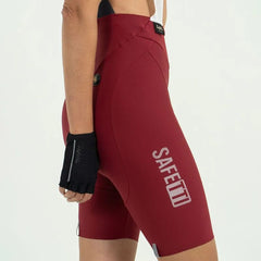 Pantaloneta de Ciclismo C/T Safetti Girona Mujer Terracota