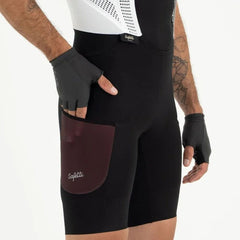Pantaloneta de Ciclismo C/T Safetti Evans Cargo Hombre Vino