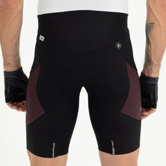 Pantaloneta de Ciclismo C/T Safetti Evans Cargo Hombre Vino