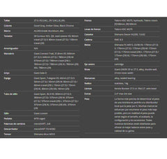 Bicicleta MTB Giant Talon 3 27.5 23 Gris/Naranja