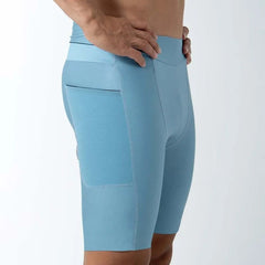 Pantaloneta Running Safetti Titán 2.0 Hombre Azul Polvo