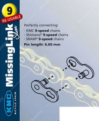 Conector Cadena KMC Missing Link Cl566 9v