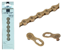 Cadenilla GW 1/2*11/128 126l Sx12 Dorada 12 Velocidades