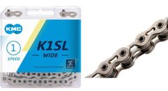 Cadenilla KMC K1SL-W 1/2X1/8X100L Plata