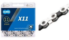 Cadenilla KMC 1/2*11/128 118l X11 Silver/black 11 Vel