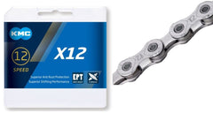 Cadena KMC X12 EPT 12V 126L Plata